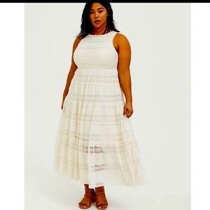 Torrid cream rustic/western style dress